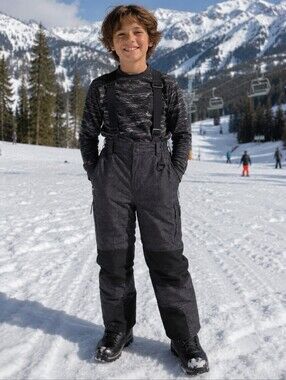 32 Degrees Boys Zip Off Suspender Snow Pants